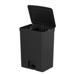 Lixeira Trium 46L + 4L Preta Com Pedal Ou UN