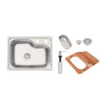 Cuba Morgana Compact Inox Acetinada 52x42cm com Acessórios Tramontina UN