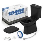 Kit Bacia com Caixa Acoplada Debba Classic Matte Black Roca UN