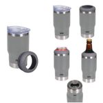 Copo Térmico 5 em 1 420ml Cinza Mor UN