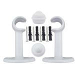 Conjunto Suporte para Varão de Cortina Branco Atlas UN