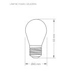 Lâmpada Incandescente para Fogão/Geladeira 40W E27 Taschibra UN