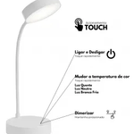 Luminária de Mesa Led Puck 4W Branca Taschibra UN