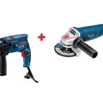 Furadeira de Impacto Reversível GSB 13RE + Esmerilhadeira Angular GWS850 Bosch KI