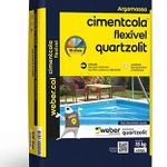 Argamassa Cimentcola Flexível 15Kg ACIII Cinza Quartzolit UN