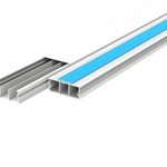 Canaleta 40x15mm 2M Branca com Fita Dupla Face e Divisória Enerbras UN