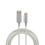 Cabo USB x USB-C 1,5m Nylon Branco EUAC 15NB Intelbras UN