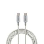 Cabo USB-C x USB-C 1,5m Nylon Branco EUCC 15NB Intelbras UN