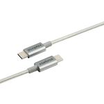 Cabo USB-C x USB-C 1,5m Nylon Branco EUCC 15NB Intelbras UN