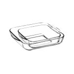 Conjunto com 2 Travessas Quadradas Borcam Pasabahçe UN