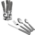 Faqueiro em Aço Inox Cinza Dynasty 25 peças UN