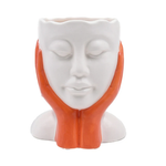 Vaso Caiçara Resina Off White L'Hermitage 16CM UN