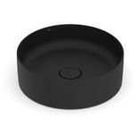 Cuba Slim Black Matte Apoio de Mesa Redonda 390mm UN