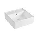Cuba de Apoio Quadrada 38cm Mesa Branca - Qualiz UN