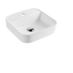 Cuba de Apoio Quadrada 39cm Mesa Branca - Qualiz UN