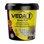 Impermeabilizante Veda 1 Super Flex Branco 18L - Rejuntamix 18L