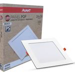 Painel Plafon LED de Embutir Quadrado 24W 6500K - Avant UN
