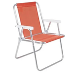Cadeira Alta de Alumínio Laranja Neon - Mor UN