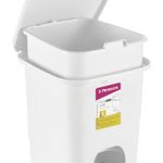 Lixeira 6L com Pedal Retangular Preta - Atlas Casa UN