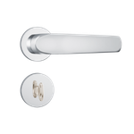 Fechadura para Banheiro 823/09 Cromada com Roseta Redonda de Inox Stam UN