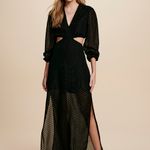 VESTIDO LOUISA LONGO                                                                                 PRETO