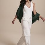 CALÇA DAMARIS CARGO OFF WHITE