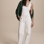 CALÇA DAMARIS CARGO OFF WHITE