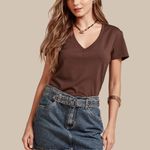 CAMISETA T-SHIRT CANADA MARROM