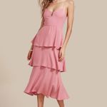 VESTIDO CANCUN MIDI ROSA BEBE