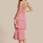 VESTIDO CANCUN MIDI ROSA BEBE