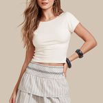 BLUSA MANGA CURTA KELLY OFF WHITE