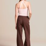 CALÇA SARJA ELIS MARROM