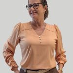 Blusa Viscose Plana Botoes