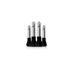 Kit com 4 peças de Bico de pressão cromado ( Valvula de pneu ) TR414