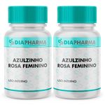 Kit 2 Frascos Azulzinho Rosa Feminino 30 Doses