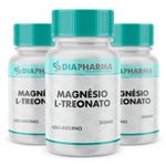 Kit 3 Magnésio L-Treonato 300mg 60 Cápsulas (cada)