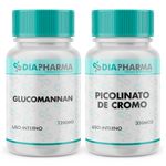 Kit Menos Apetite - Picolinato de Cromo + Glucomannan
