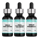 Kit Sérum Facial Trio Anti-Olheiras com Vit C