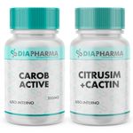 Carob Active 200mg + Citrusim 300mg + Cactin 500mg - 60 Doses