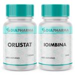 Kit Orlistat 120mg + Ioimbin 5mg 60 Cápsulas (cada)