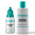 Kit Minoxidil Turbo 120ml + Shampoo Antiqueda 250ml