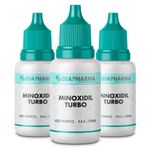 Kit 3 Minoxidil Turbo 120ml