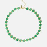 Colar Jade Verde Ouro