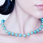 Colar Turquesa Ouro