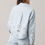 Jaqueta Feminina Cropped Sarja Manga Longa Disparate