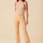 Calça Flare com Cinto Feminina Sarja Disparate