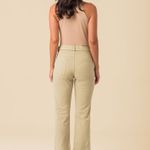 Calça Flare com Cinto Feminina Sarja Disparate
