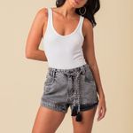 Shorts Jeans Black Cordão Feminino Disparate