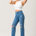 Calça Jeans Feminina Destroyed Disparate