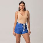 Shorts Mom Feminino Disparate em Sarja
